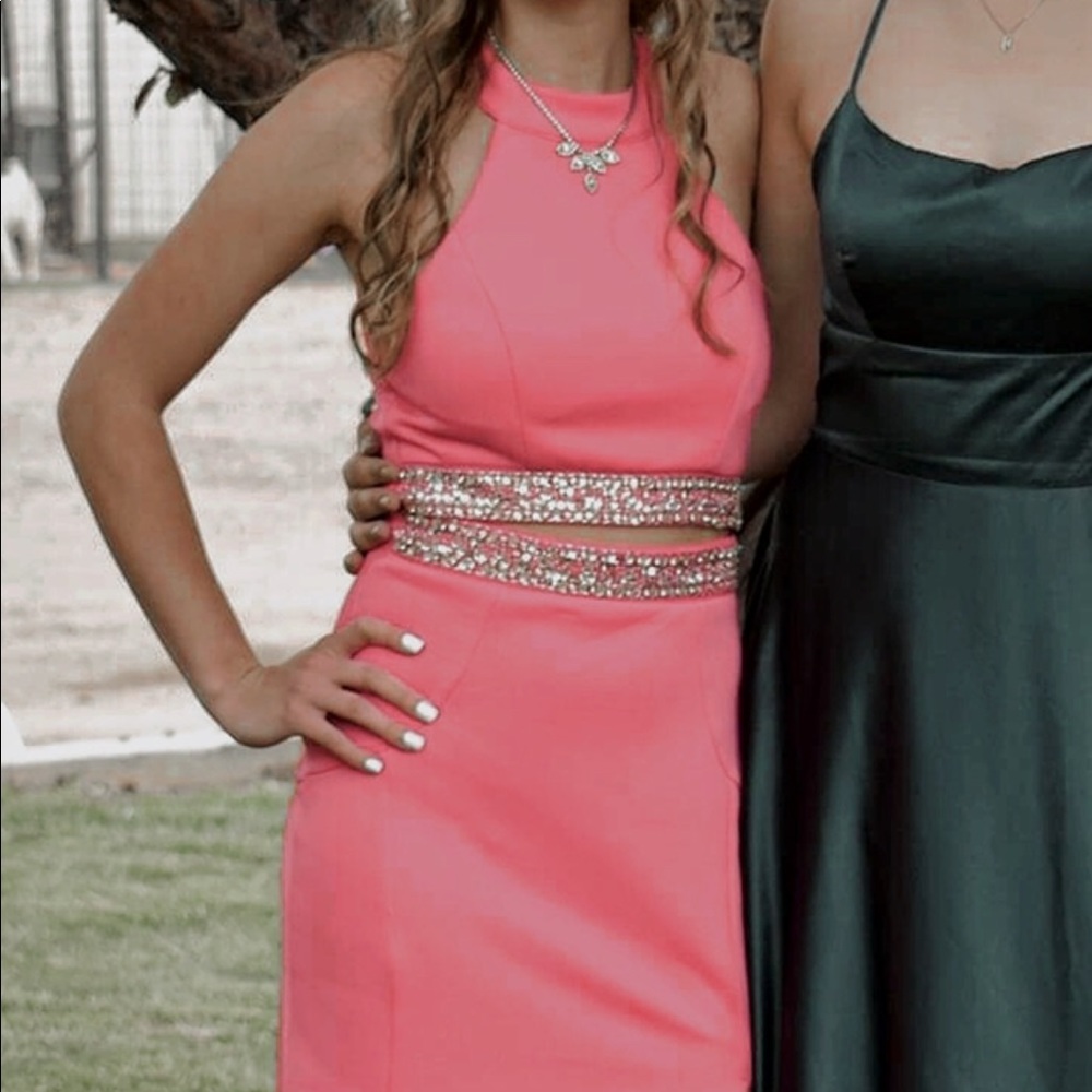 pink prom dress